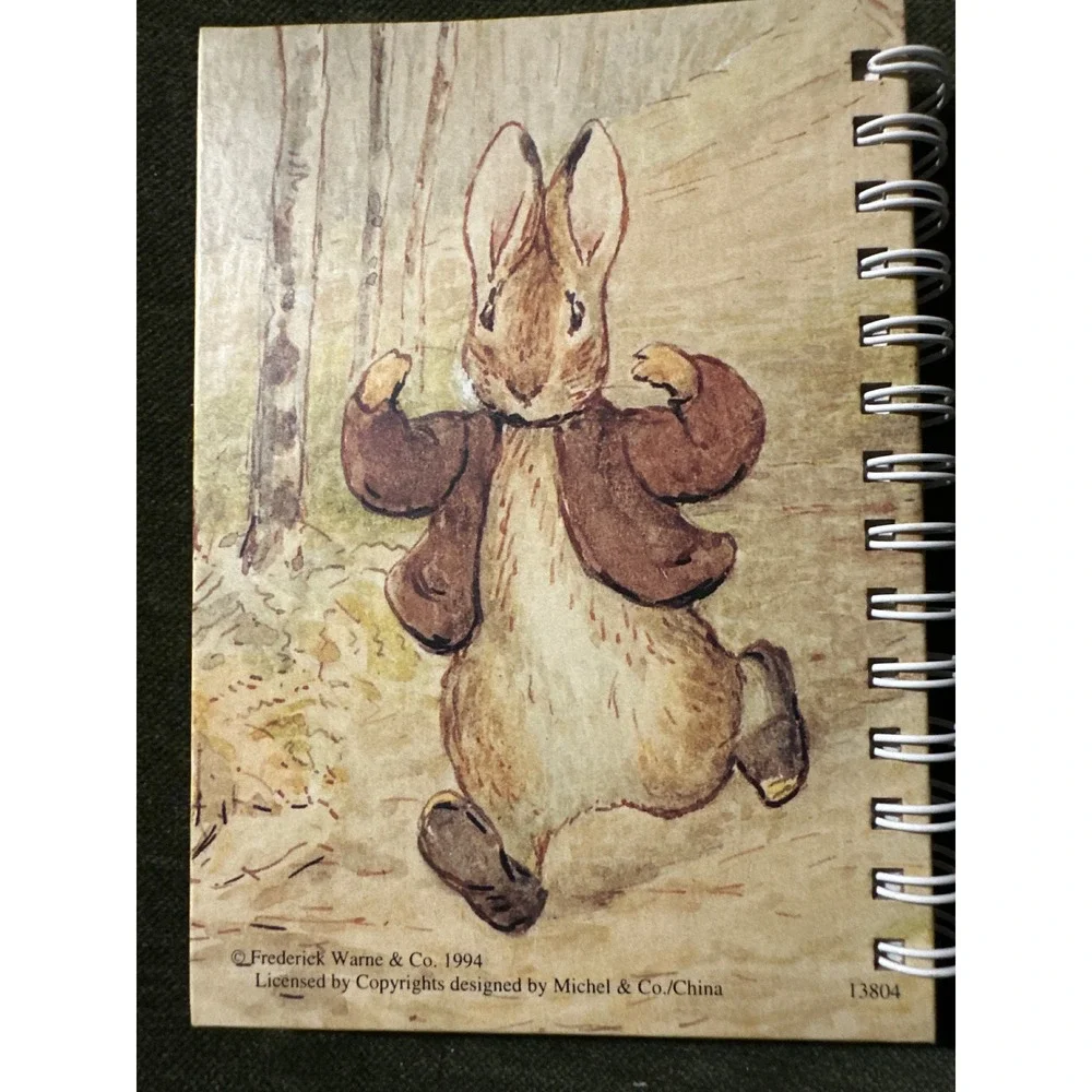 Vtg 1994 Beatrix Potter set of 3 Spiral Notebook Journal Frederick Warne & Co.
